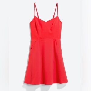 Pixley Crissey scallop detail dress